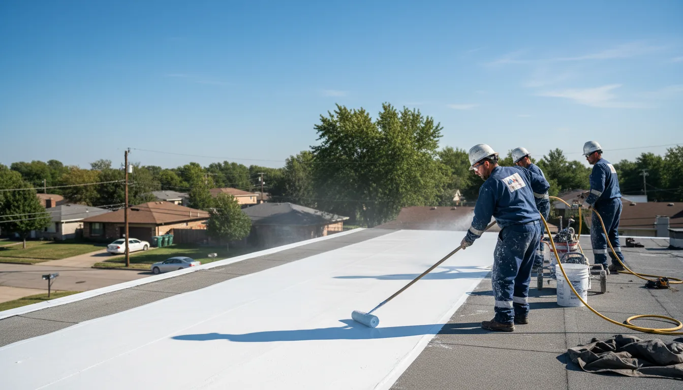 Commercial roof coating in Glencoe, OH near me